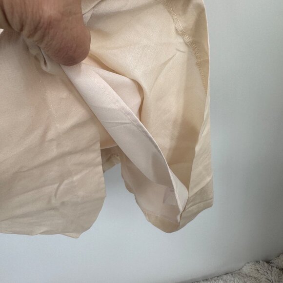 Loft Outlet Spring Dress sleeveless fit and flare Cream Floral woman’s size 10 - Picture 9 of 12